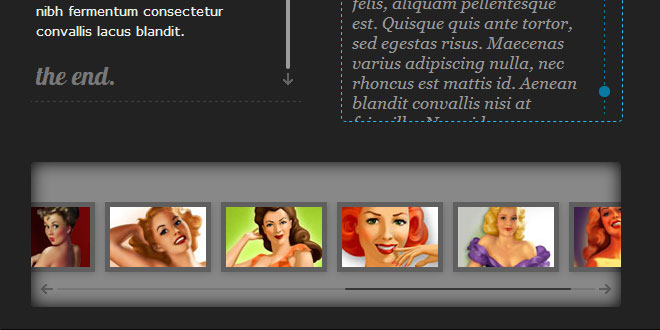 jQuery custom content scroller