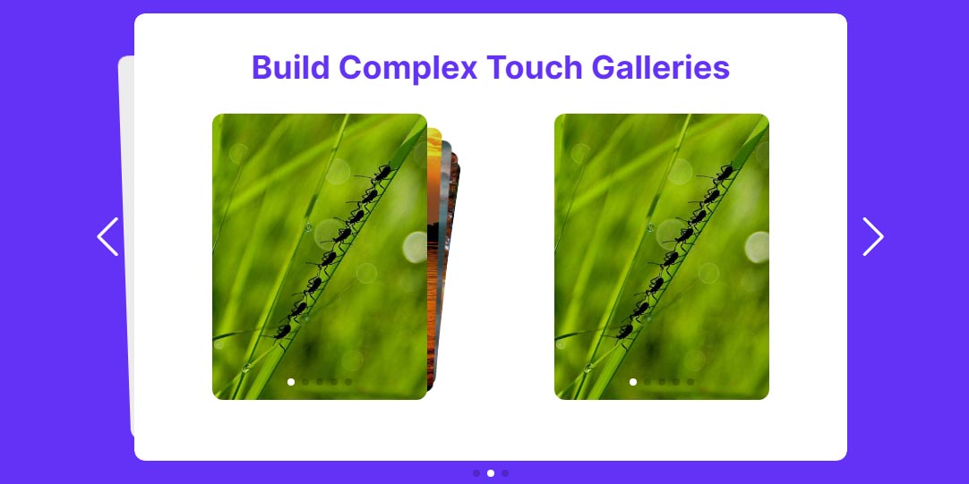 Swiper - is the free and most modern mobile touch slider