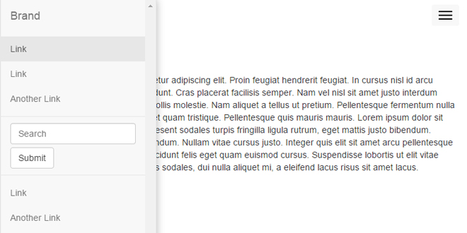 Bootstrap Offcanvas