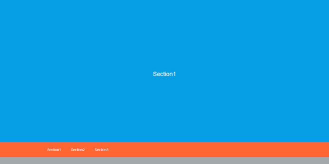 ScrollNaviJs - Fix navigation on top after scroll second section