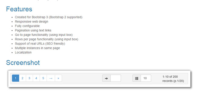 Bootstrap Pagination