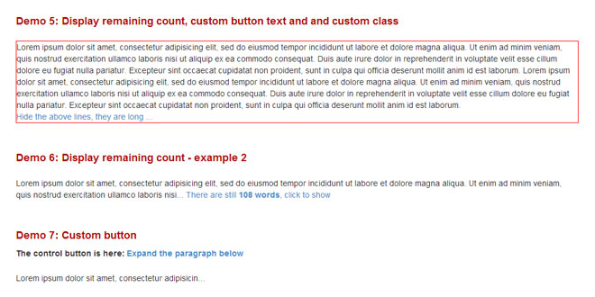 jQuery Collapser