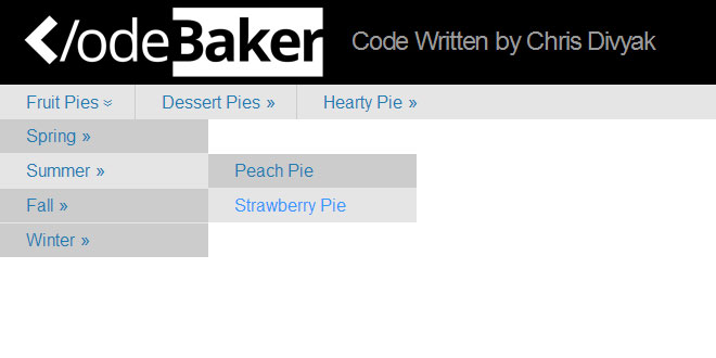 Easy As Pie - Responsive Navigation