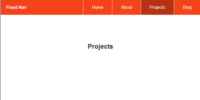 Fixed Responsive Nav
