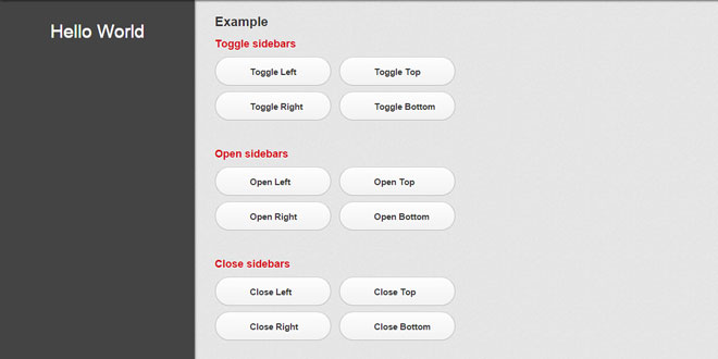 jQuery Sidebar