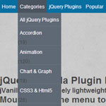 jVanilla - menu jQuery plugin
