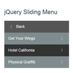 jQuery Sliding Menu