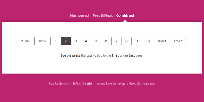 Keyboard Shortcuts for Pagination