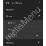 MetisMenu - Easy menu jQuery plugin for Twitter Bootstrap 3