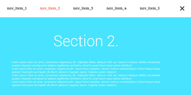 Responsive mobile first navigation bar
