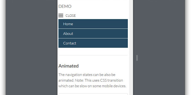 Naver - responsive navigation