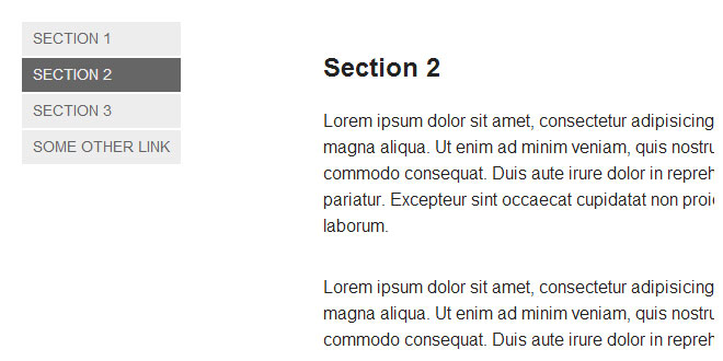 jQuery One Page Nav