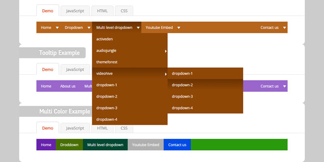 Responsive jQuery css3 Navigation plugin