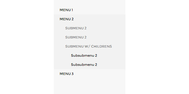 Tendina - Rapidly build dropdown side menus