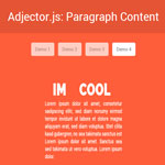 Adjector.js - A Minimal and Elegant Content Flipper