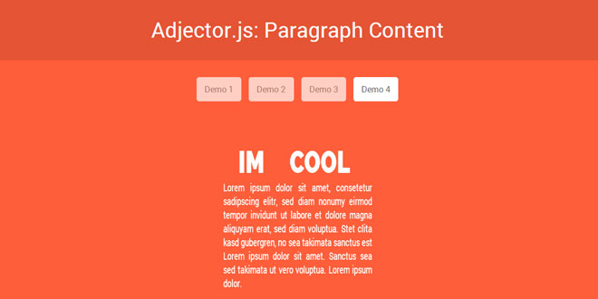 Adjector.js - A Minimal and Elegant Content Flipper