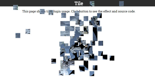 jQuery Animations Tile