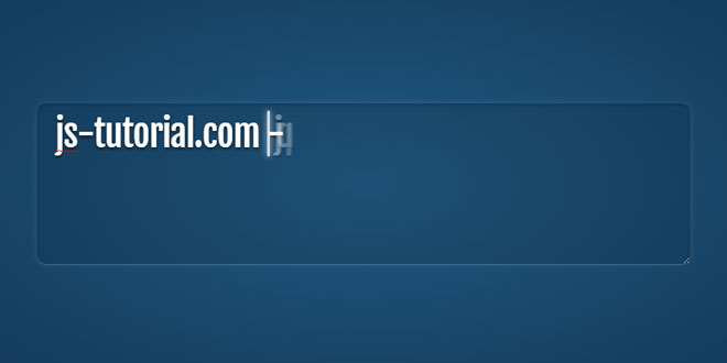 Fancy Input - Makes typing with CSS3 effects