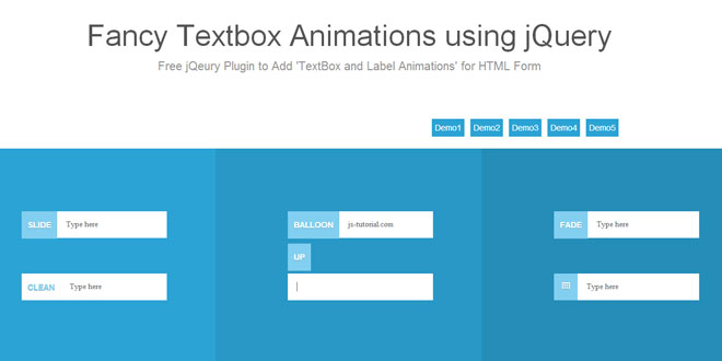Fancy Textbox Animations using jQuery