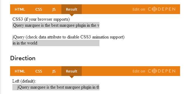 jQuery Marquee with CSS3 Support
