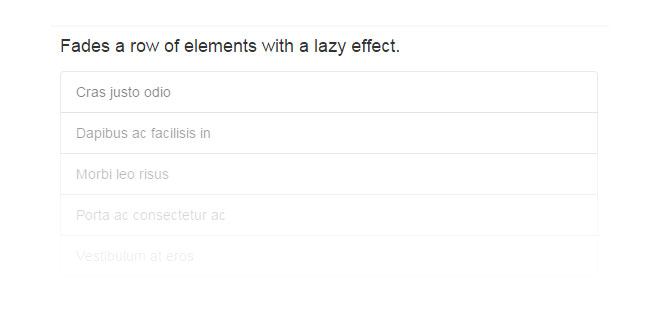 lazyFade.js - Fades a row of elements with a lazy effect