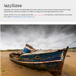 lazySizes - High performance lazy loader for images