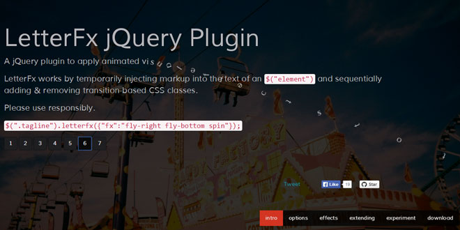 LetterFx jQuery Plugin