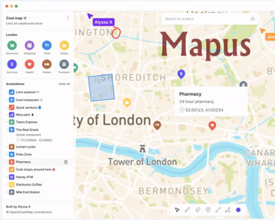 Mapus - Maps with real-time collaboration