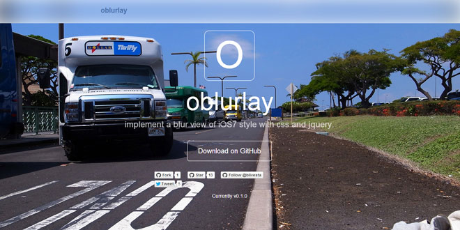 Oblurlay - Implement a blur view of iOS7 style Oblurlay - Implement a blur view of iOS7 style