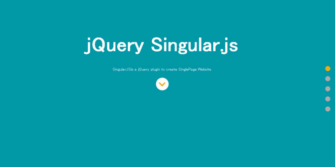 Singular.js -  Create SinglePage Website
