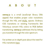 Sweep.js - Smoother color transitions