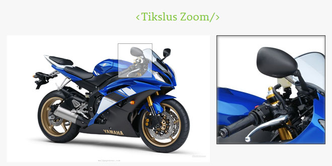 Tikslus Zoom - jQuery image zoom plugin