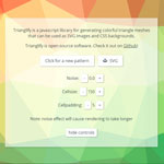 Trianglify - low poly style background generator