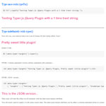 jQuery.typer.js - Slick typing effect
