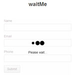 waitMe - Easy creating loading css3 animations
