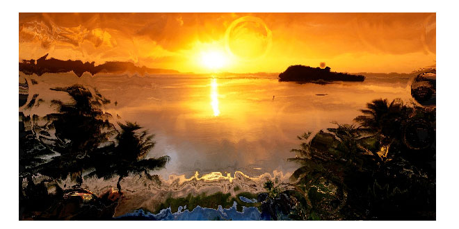Water ripples effect