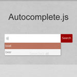 Autocomplete.js - A jQuery plugin for search hints