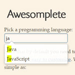 Awesomplete - Ultra lightweight, usable, beautiful autocomplete