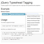 jQuery Typeahead Tagging