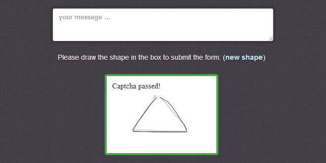 Motion CAPTCHA – Stop Spam, Draw Shapes