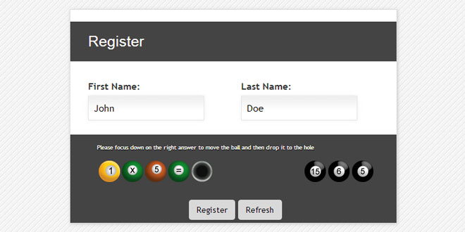 Fun Captcha jQuery Plugin