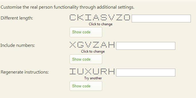 jQuery Real Person