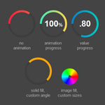 jQuery Circle Progress - Draw animated circular progress bars