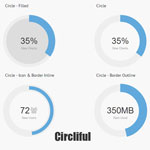 Circliful  - jQuery circle statitic plugin
