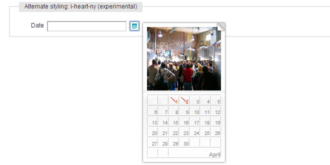 Calendar – accessible and unobtrusive date-pickers