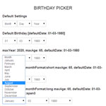 Birthday Picker