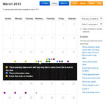 Bootstrap Calendar - Full view calendar