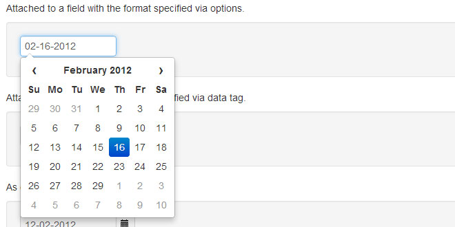 Datepicker for Bootstrap