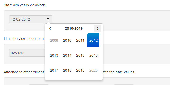 Datepicker for Bootstrap