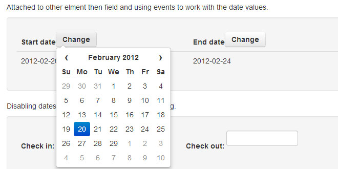Datepicker for Bootstrap
